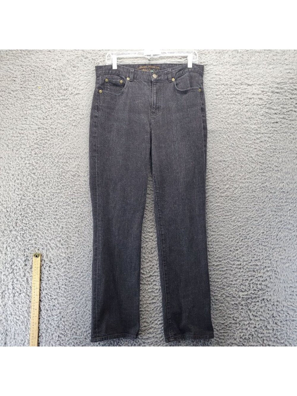 Lauren Jeans Co. Jeans Womens Size 10 Black Classic Straight Stretch Denim